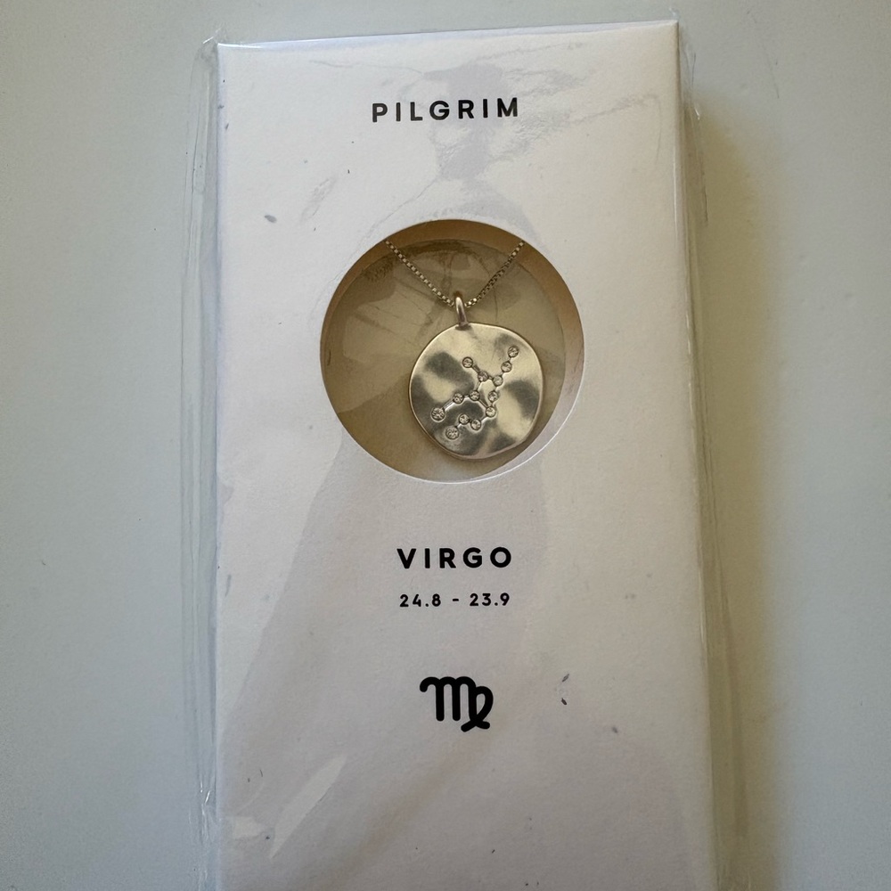 Pilgrim Silver Virgo Pendant Necklace